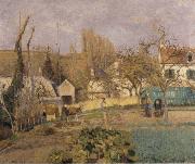 Kitchen Garden at L-Hermitage Camille Pissarro